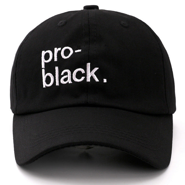 pro-black Snapback Cap